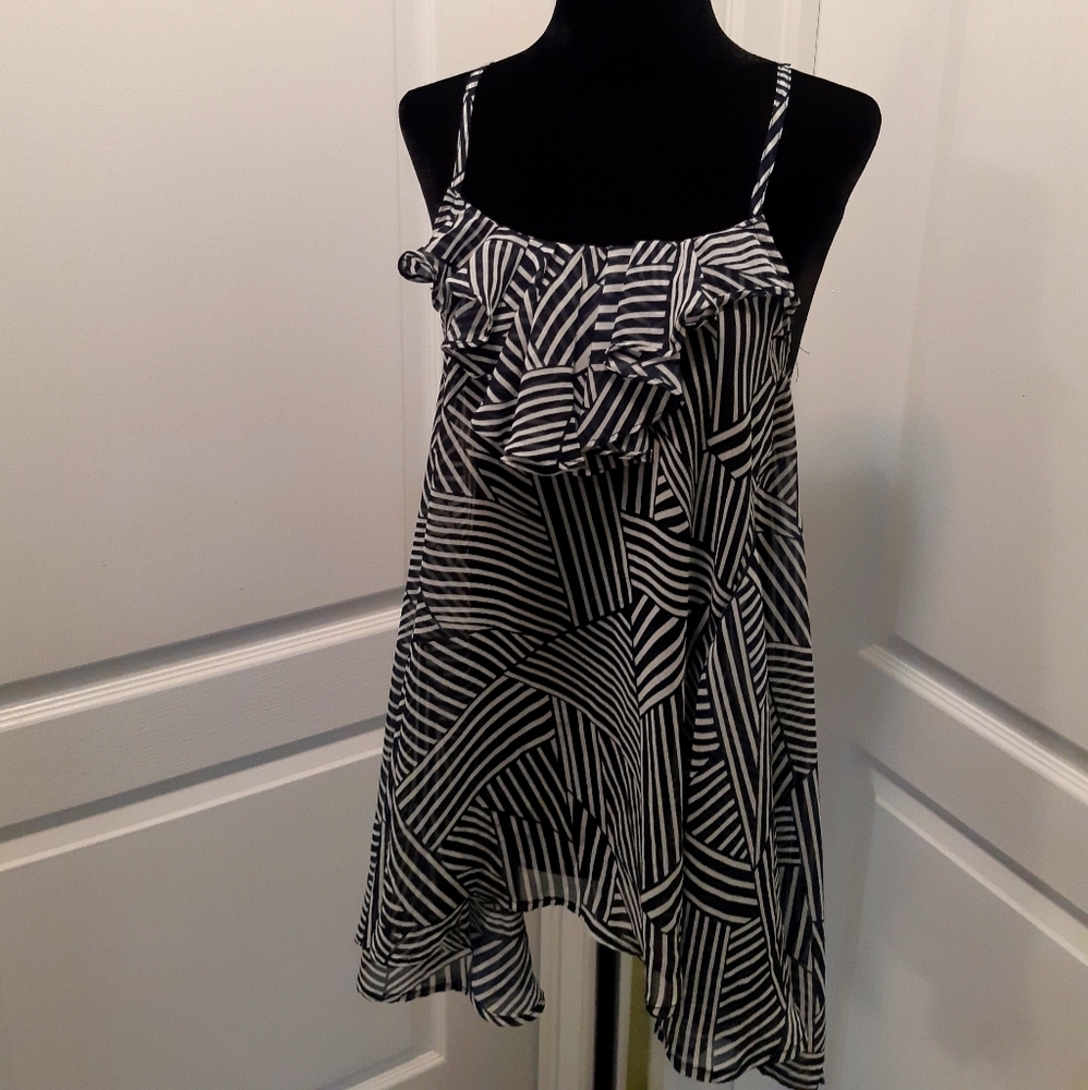 Black and white tank top
